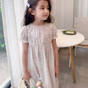 High waisted floral dress