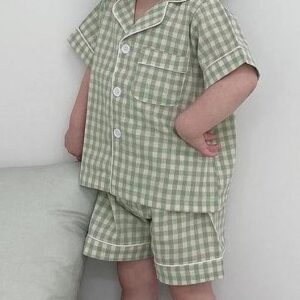 Gingham pajamas