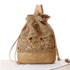 Straw backpack