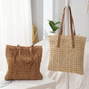 Raffia shoulder bag