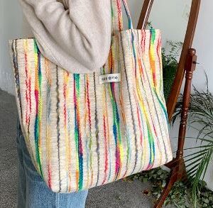 Colored tote bag