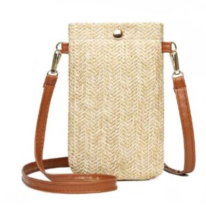 Straw phone bag