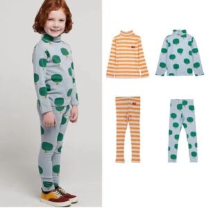 Printed turtleneck/leggings