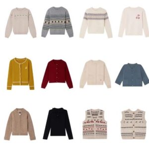 Assorted knit tops