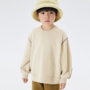 Contrast trim sweatshirt