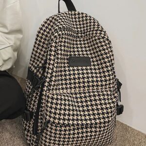 Houndstooth backpack