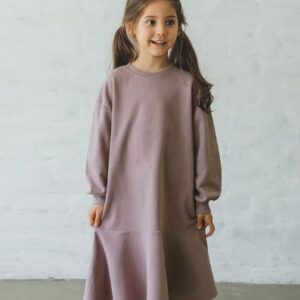 Flare sweatshirt dress