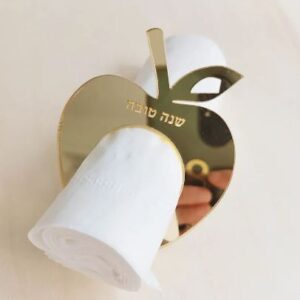 Shana Tova apple napkin rings 12 pc