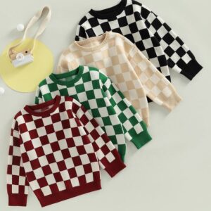 Checkerboard sweater