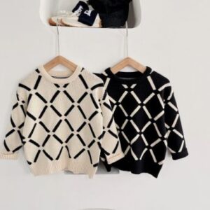 Grid sweater