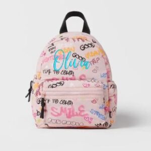 Personalized graffiti backpack