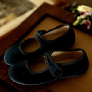 Velvet Mary Janes