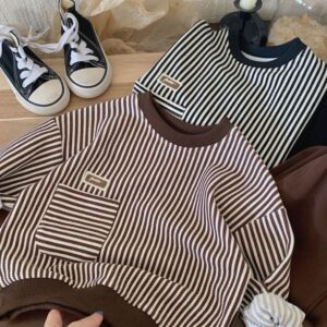 Striped sweatshirt set