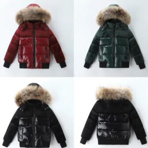 Velour/puffer coat