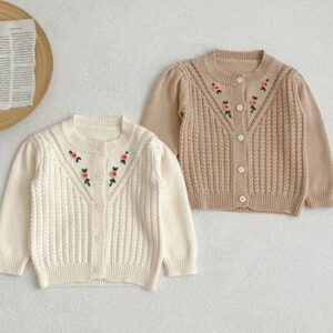 Embroidered cardigan