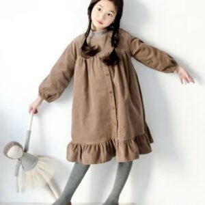 Corduroy button down dress