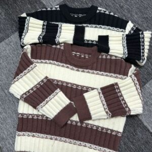 Stripe knit sweater