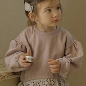 Puff sleeve sweatshirt