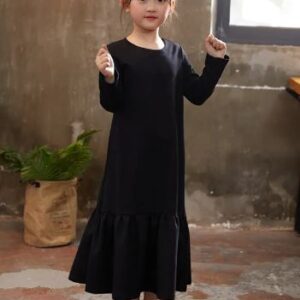 Ruffle hem maxi dress