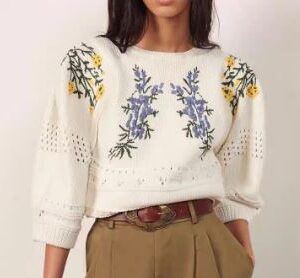 Floral sweater