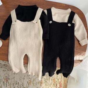 Knit overalls/sweater