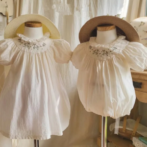 Embroidered dress/romper