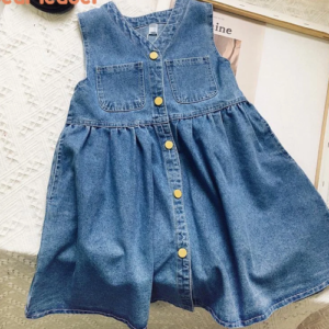 Denim button down jumper