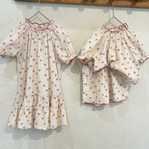 Cherry print dress/set