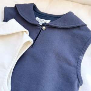 Sailor collar romper