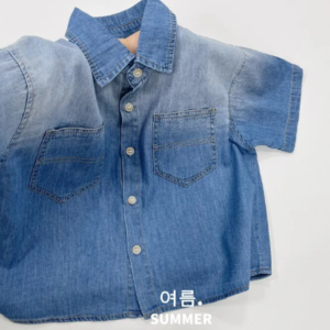 Ombre denim shirt