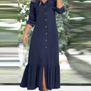 Button down shirtdress