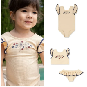 Embroidered swimsuit
