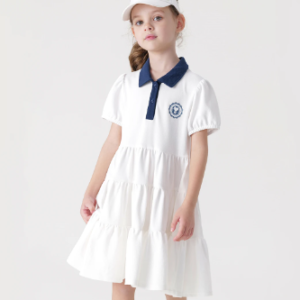 Tiered polo dress
