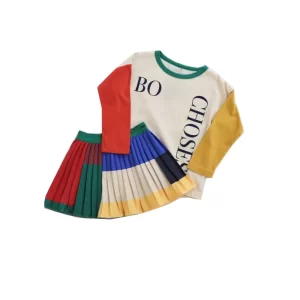 Colorblock top/skirt
