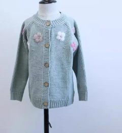 Embroidered flowers cardigan