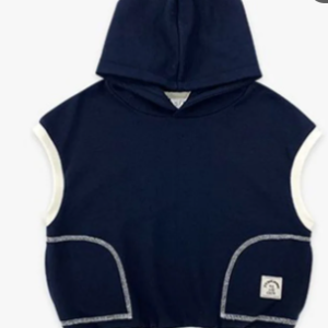 Contrast stitch hoodie