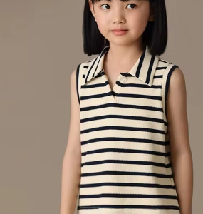Striped sleeveless top