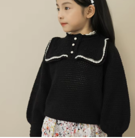 Contrast trim sweater