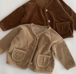 Corduroy pocket jacket