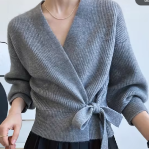 Wrap sweater