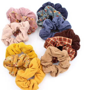 Corduroy scrunchie 3 pc