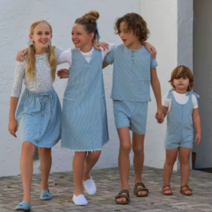 Pinstripe denim collection