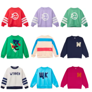 Assorted sweatshirts
