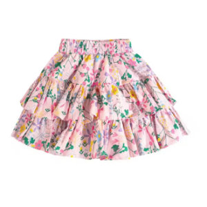 Floral layered skirt