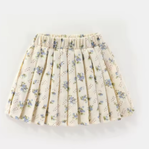 Floral pleated skirt