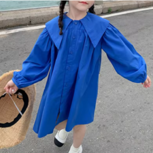 Oversized collar dress