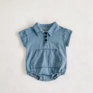 Denim romper