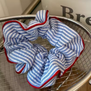 Striped scrunchie