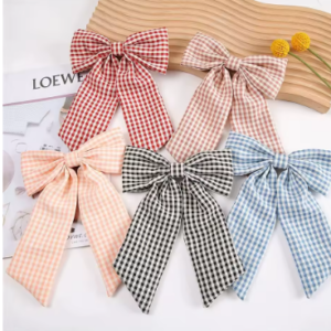 Gingham bow