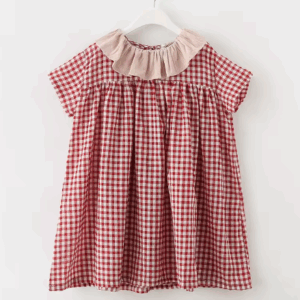 Ruffle collar dress